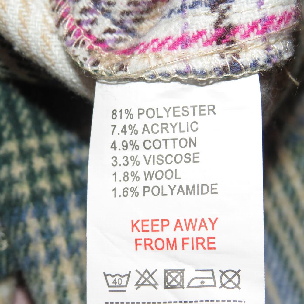 Nasty Gal Pink Plaid Print Longline Button Down  Shacket - Picture 10 of 10